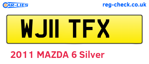 WJ11TFX are the vehicle registration plates.