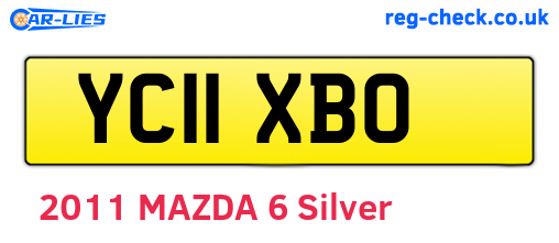 YC11XBO are the vehicle registration plates.