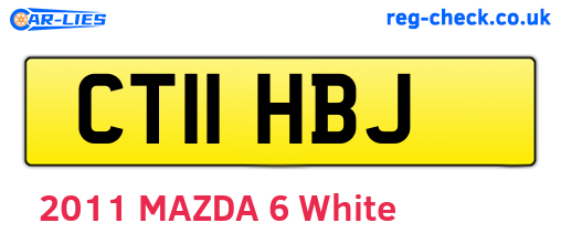 CT11HBJ are the vehicle registration plates.