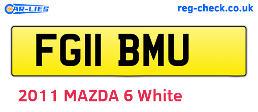 FG11BMU are the vehicle registration plates.