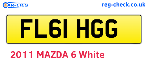FL61HGG are the vehicle registration plates.