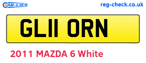 GL11ORN are the vehicle registration plates.