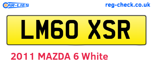 LM60XSR are the vehicle registration plates.