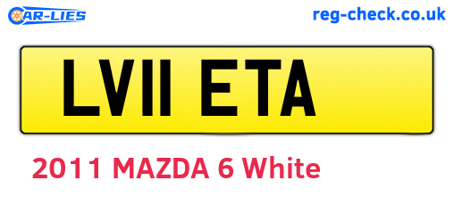LV11ETA are the vehicle registration plates.