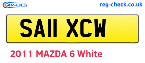 SA11XCW are the vehicle registration plates.