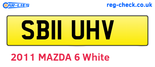 SB11UHV are the vehicle registration plates.