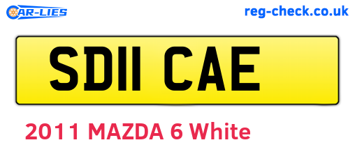 SD11CAE are the vehicle registration plates.