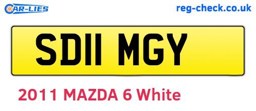 SD11MGY are the vehicle registration plates.