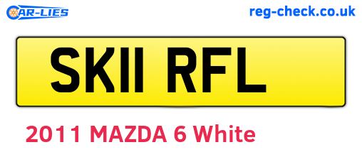 SK11RFL are the vehicle registration plates.