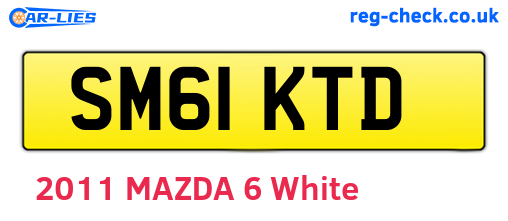 SM61KTD are the vehicle registration plates.