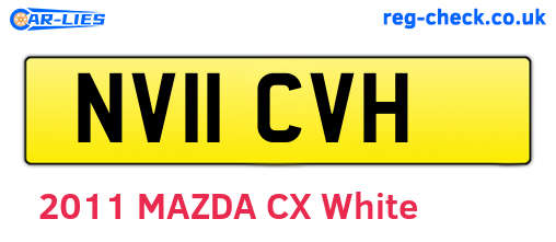 NV11CVH are the vehicle registration plates.