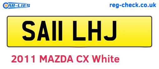 SA11LHJ are the vehicle registration plates.