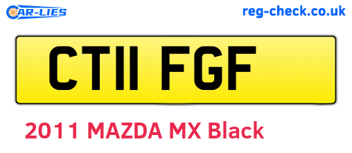 CT11FGF are the vehicle registration plates.