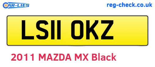 LS11OKZ are the vehicle registration plates.