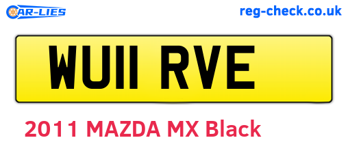 WU11RVE are the vehicle registration plates.