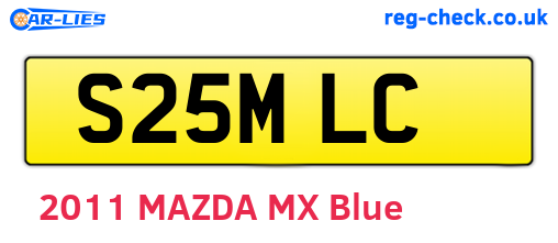 S25MLC are the vehicle registration plates.