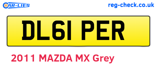 DL61PER are the vehicle registration plates.