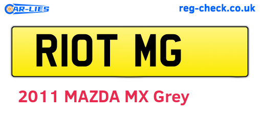 R10TMG are the vehicle registration plates.