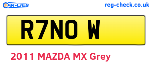 R7NOW are the vehicle registration plates.