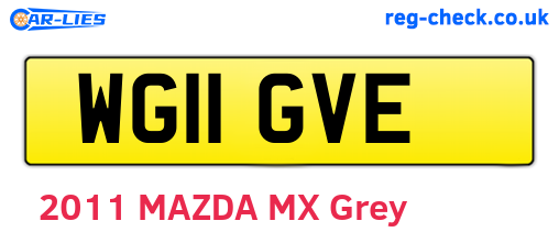 WG11GVE are the vehicle registration plates.