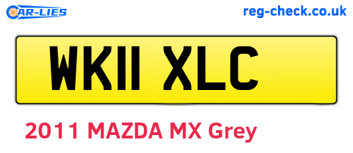 WK11XLC are the vehicle registration plates.