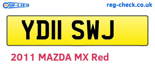 YD11SWJ are the vehicle registration plates.