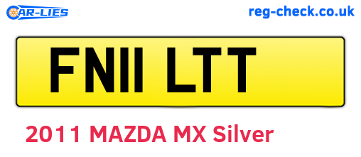 FN11LTT are the vehicle registration plates.