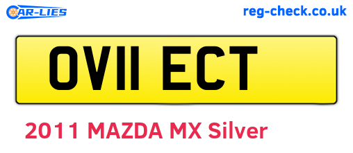 OV11ECT are the vehicle registration plates.