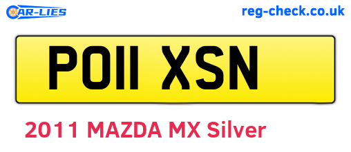PO11XSN are the vehicle registration plates.