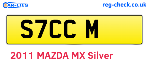 S7CCM are the vehicle registration plates.
