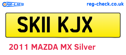 SK11KJX are the vehicle registration plates.