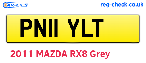 PN11YLT are the vehicle registration plates.
