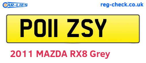 PO11ZSY are the vehicle registration plates.