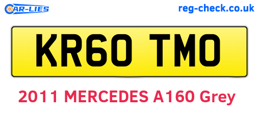 KR60TMO are the vehicle registration plates.