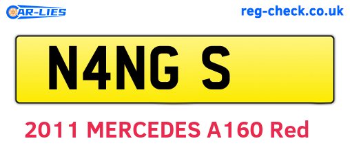 N4NGS are the vehicle registration plates.