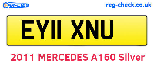 EY11XNU are the vehicle registration plates.