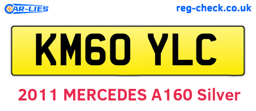 KM60YLC are the vehicle registration plates.