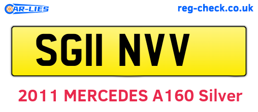 SG11NVV are the vehicle registration plates.