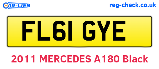 FL61GYE are the vehicle registration plates.