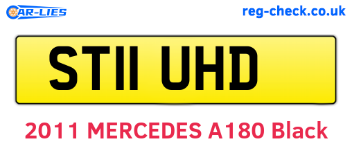 ST11UHD are the vehicle registration plates.