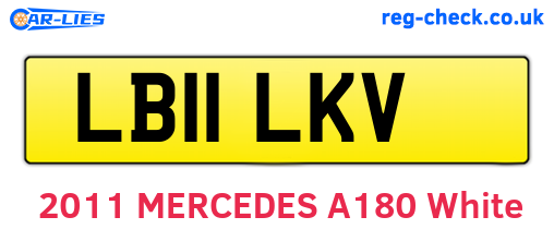 LB11LKV are the vehicle registration plates.