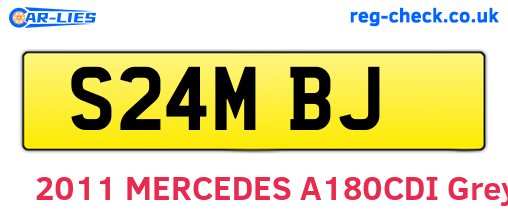 S24MBJ are the vehicle registration plates.
