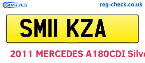 SM11KZA are the vehicle registration plates.