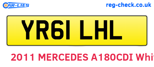 YR61LHL are the vehicle registration plates.