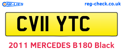 CV11YTC are the vehicle registration plates.