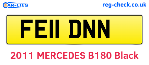 FE11DNN are the vehicle registration plates.