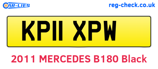 KP11XPW are the vehicle registration plates.