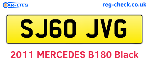 SJ60JVG are the vehicle registration plates.
