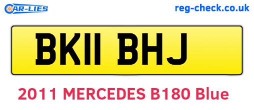 BK11BHJ are the vehicle registration plates.