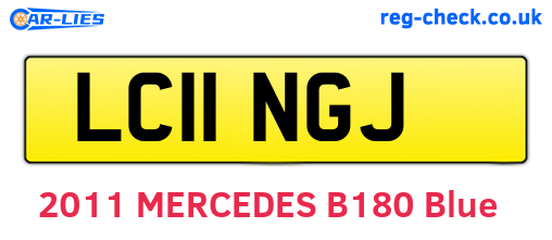 LC11NGJ are the vehicle registration plates.